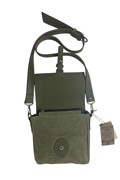 Old Cotton Quality Waterproof Unisex Small Canvas Daily Messenger Bag 20 cm X 20 cm