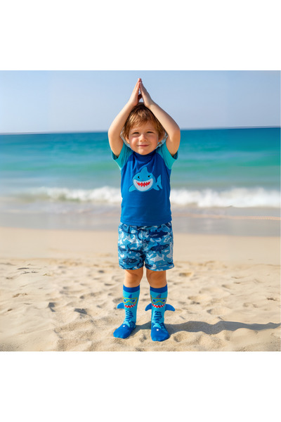 glitters Funky 3D High Socks for Kids & Teens – Fun Socks - Shark