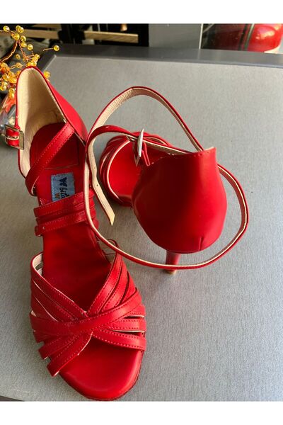 bitangosu 7,5 CM 11 PONT ÇOK BANTLI MODEL TANGO, DANS VE SALON AYAKKABISI