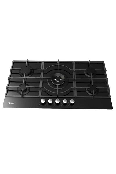 Midea Built-in gas hob, 90 cm, 5 burners, automatic ignition, black, 90GQ095
