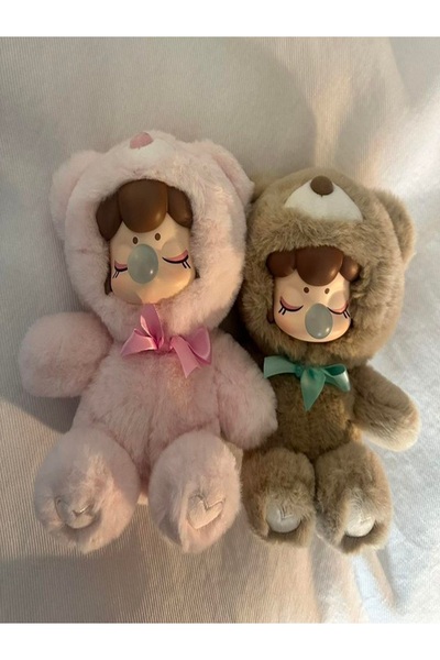 ZİVENTA Peluş Nanci Nancy Oyuncak Nanci Sürpriz Paket Peluş Nanci Labubu Askılı 15 cm