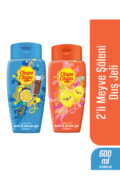 Chupa Chups Banyo Ve Duş Jeli Cola Ve Tutti Meyveli 2X300ML