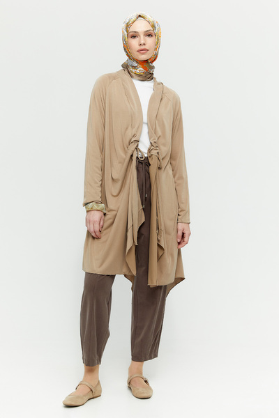 Setrms Kuşaklı Şal Yaka Salaş Hırka