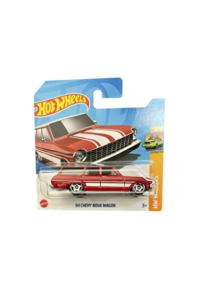 HOT WHEELS Masinuta Metalica Hot Wheels Chevy Nova Wagon, Colectia 2023, Rosu...