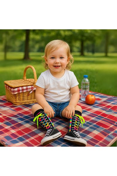 glitters Funky 3D High Socks for Kids & Teens – Fun Socks - Laces