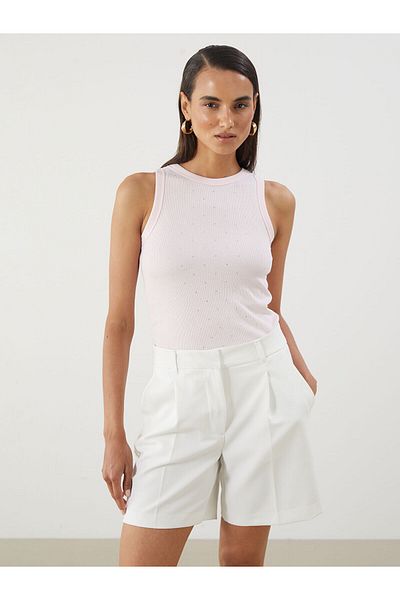 LC Waikiki Women's Athlete with Crew Neck Stones