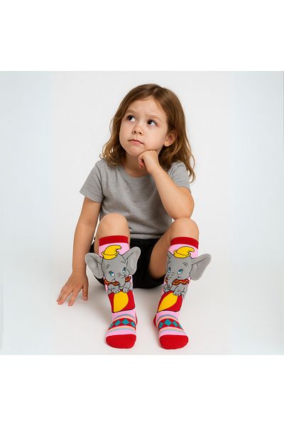 glitters Funky 3D High Socks for Kids & Teens – Fun Socks - Elephant