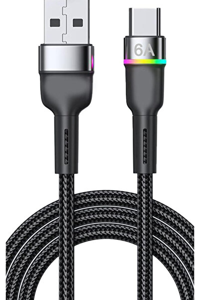 Zipax Vivo Y27 Y31 Y31s Y33s Y33T Y35 Y36 Şarj Kablosu Type-C 6A Ledli Hızlı ...