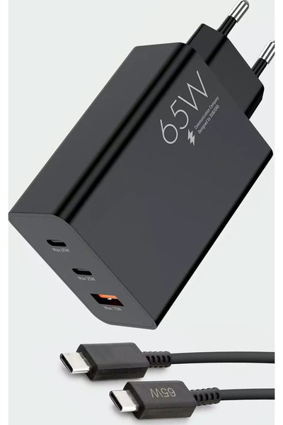 Zipax Huawei Y8p Y9s Y9 Prime 2019 Şarj Aleti 3in1 65w Type-C Hızlı SET SZ-SG88