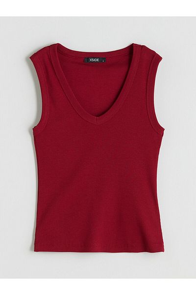 LC Waikiki V-Neck Ribbed Women's Athlete