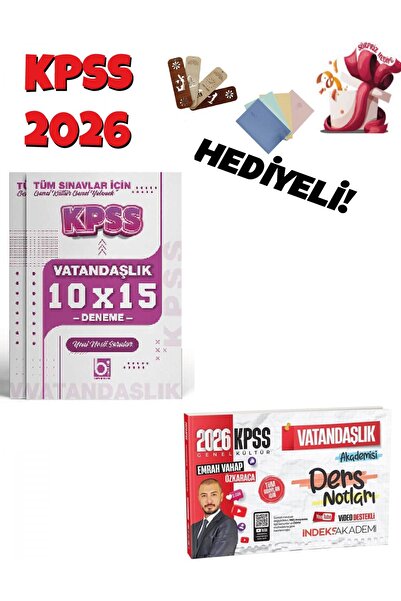 Bi bigelio 2026 KPSS Vatandaşlık Akademisi Video Ders Notları ve Deneme Seti ...