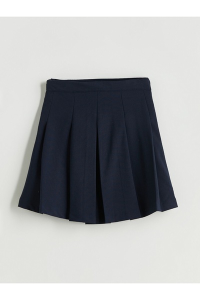 LC Waikiki LCW Kids YENİ SEZON Basic Gabardin Kız Çocuk Şort Etek