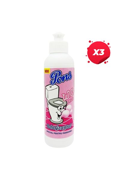 ASEVI X3 - LIQUID BATHROOM AIR FRESHENER 200ML CHICLE, Toilet air fresheners