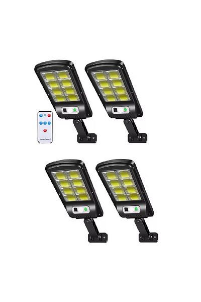 Jortan 4x Lampă solară cu senzor de mișcare IP67