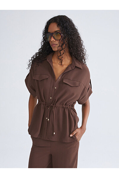 LC Waikiki Nevavm Gathered Women's Shirt with a Difference