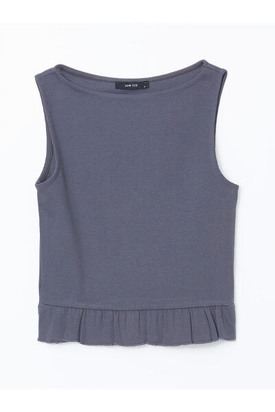 LC Waikiki New Season Crew Neck Crop Women's Tank Top - S5Hu90Z8