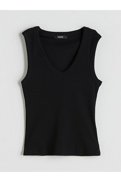 LC Waikiki V-Neck Ribbed Women's Athlete