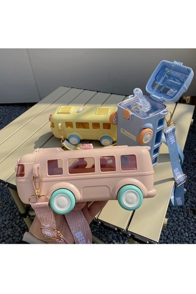 suluk plastik Otobüs suluk Pembe 500ml