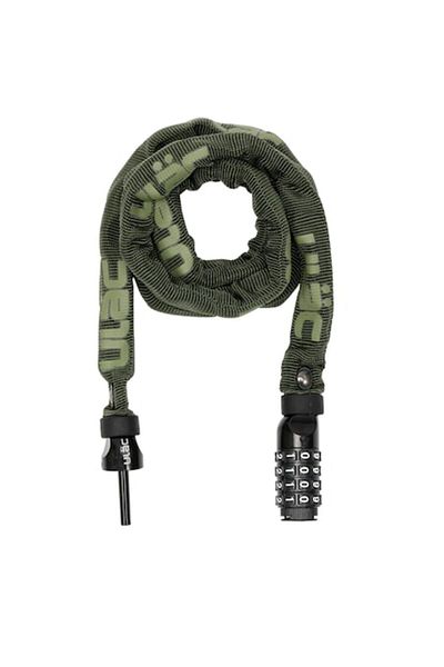 ULAC Lacăt de bicicletă 52nd Street cu cod, oțel călit ultra-rezistent, 120 cm, kaki