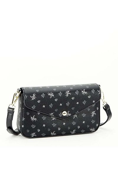 David Jones Small black bag with print CM6120A 14