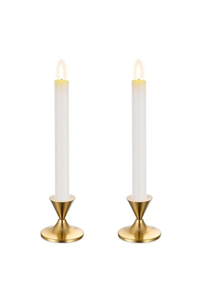 Generic Brand Excefore Gold Candlestick Candle Holders, Taper Candle Holders ...