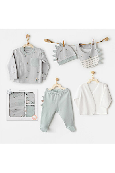 andywawa Ac26000 Mummy S Snuggle Saurus 5-Piece Hospital Release Green