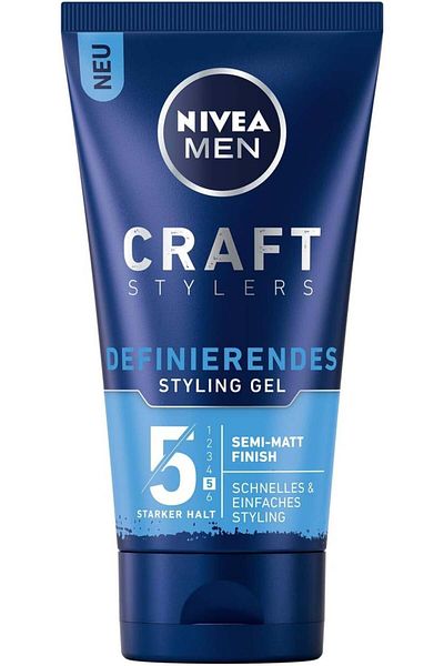 NIVEA MEN Craft Stylers Defining hair gel with matte effect for strong hold, 150 ml