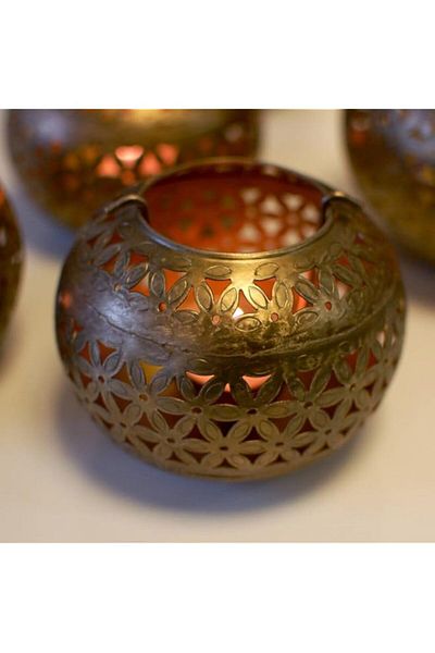 Generic Garden Of Arts Moroccan Vintage Tea Light Holder Lantern for Christmas/Festival/Party Lighting