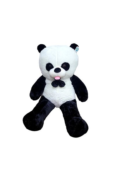Kiwi Ursulet panda de plus, 120 cm, 3 kg, alb cu negru
