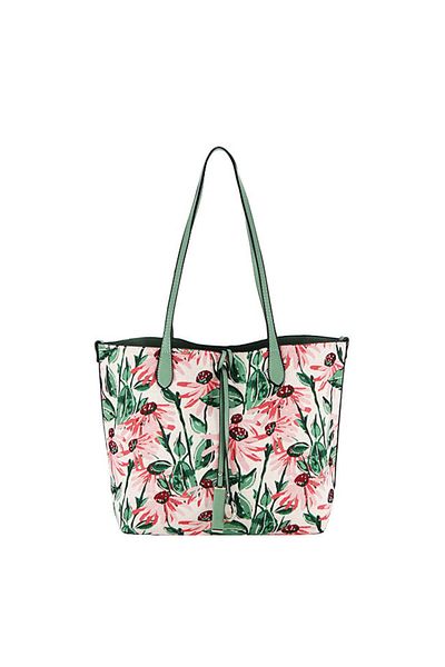 David Jones Green/pink bag with removable pouch 6755-2 12