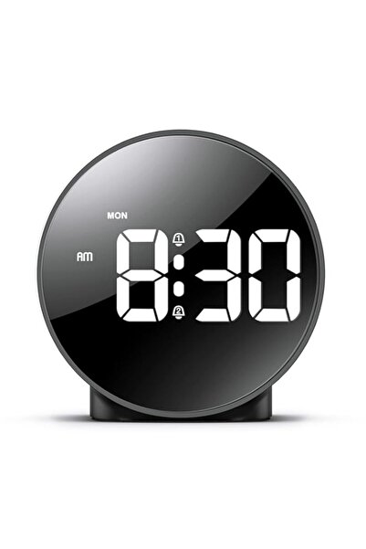 Generic Hcosmy Digital Alarm Clock, LED Electronic Clock, Large Curved LED Display, USB Powered Small Clock
