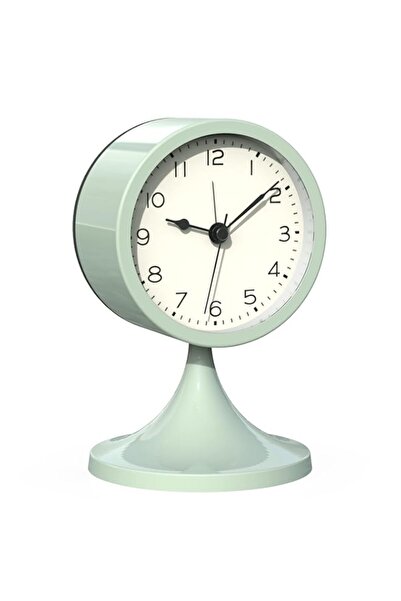 Generic TERRIFI Cute Analog Alarm Clock, Small Retro Table Clock, Battery Operated Silent Metal Desk Clock