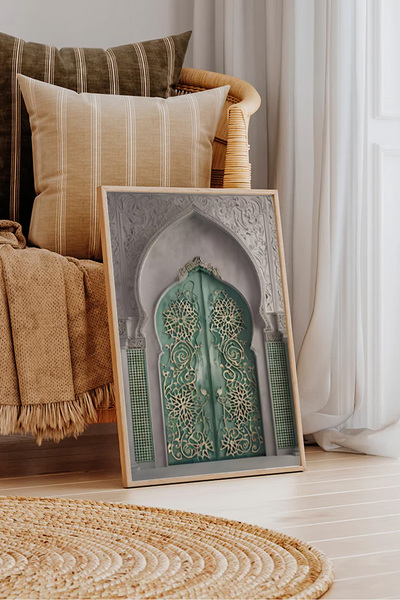 Dekorsiahome Εικόνα με ξύλινο πλαίσιο μονοκόμματο TK0911K