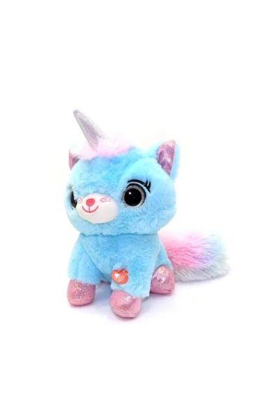OEM Jucărie de pluș interactivă, Pisică Unicorn, Glowcorns, Llamacorn, Albast...