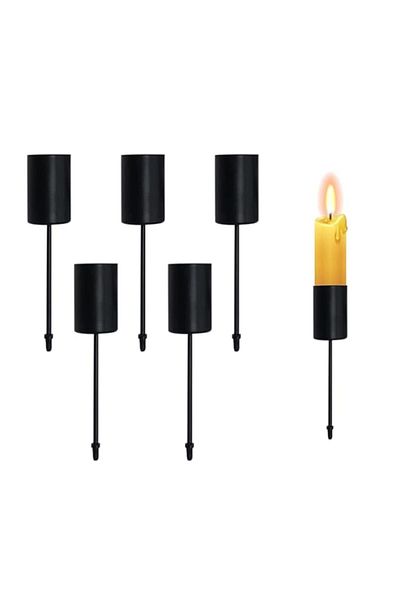 Generic Azonee 5 Pcs Candle Holders, Small Metal Candlestick Tapered Candlesticks for Home Decoration/Festi