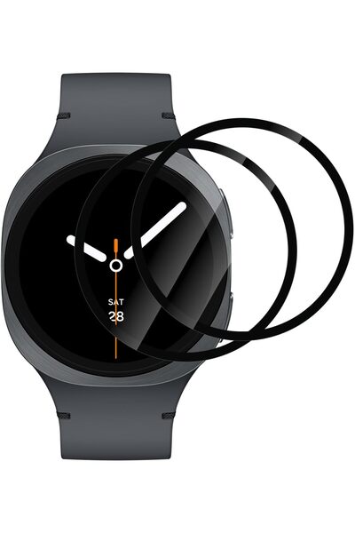 Novatis Samsung Galaxy Watch 8 44mm Compatible Full Covering Curved Nano Screen Protector Ultra Protection Hd