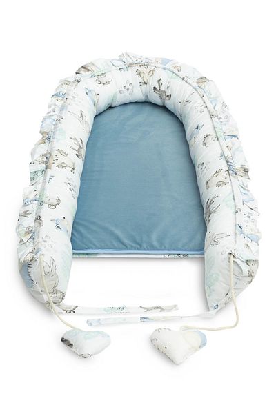 Sensillo Baby nest cu saltea detasabila si umplutura antialergica pentru rasfatul bebelusului, 80x45cm