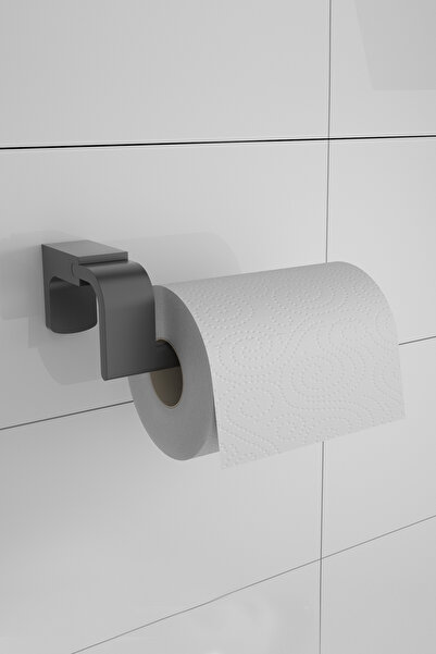 Ahlez حامل ورق التواليت الفاخر باللون الأسود غير اللامع