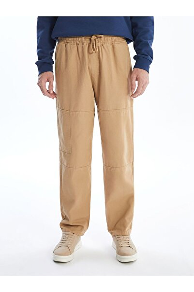 LC Waikiki Pantaloni pentru bărbați din pânză confortabilă bej