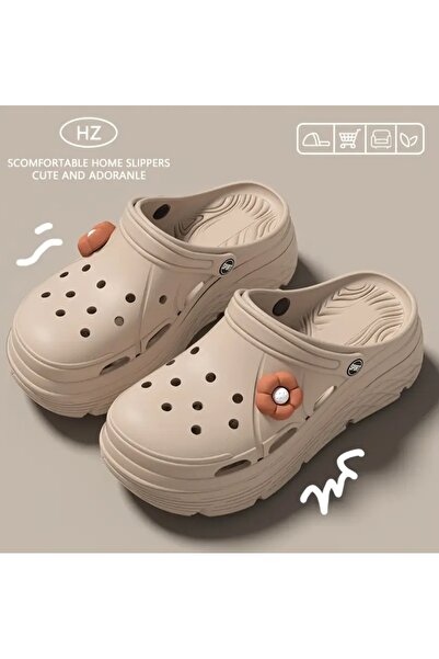 ORGANICYOU JINJIANG Kadınlar için Sevimli Karikatür DIY Moda Ev Ayakkabıları - Rahat EVA