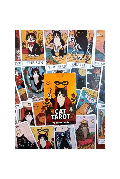 Morey English Tarot 78 Cards ( İngilizce Tarot Kartı) - CAT TAROT