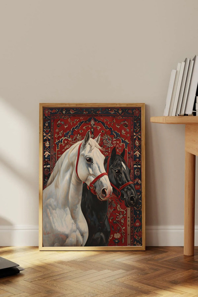 Dekorsiahome Tek Parça Ahşap Çerçeveli Tablo TK0923