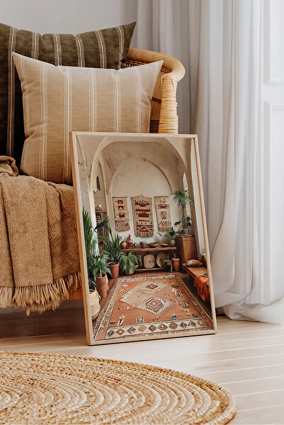 Dekorsiahome Tek Parça Ahşap Çerçeveli Tablo TK0948