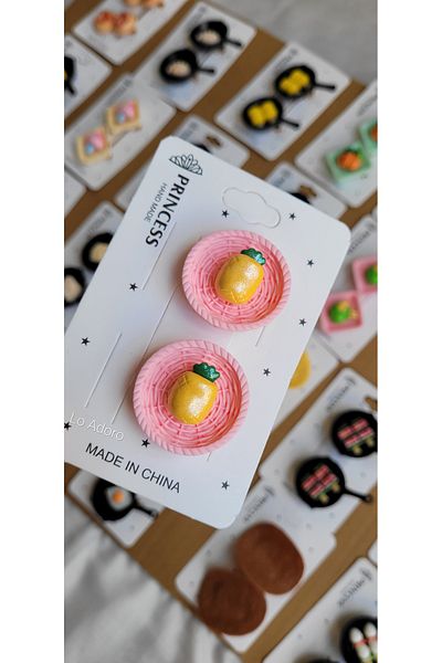 LO ADORO 2Pcs Pan Buckle Fruit Bread Croissant in Basket Gastronomy Masterchef Buckle Special Series 2026 New Fashion