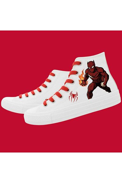 bhk desing Red Hero Printed Boy's Sports Shoes Sneaker