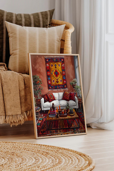 Dekorsiahome لوحة بإطار خشبي من قطعة واحدة TK0959