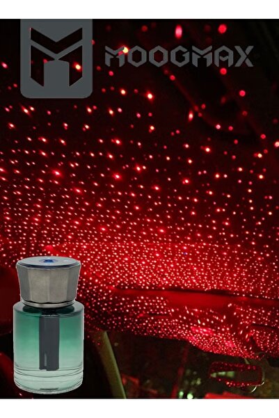 MOOGMAX Smart Aromatherapy Car Air Freshener with Refillable Fragrance Diffuser and Star Light