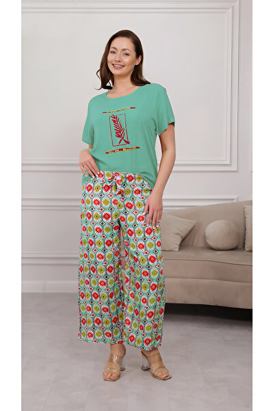 Clyfora طقم بيجامة منقوش