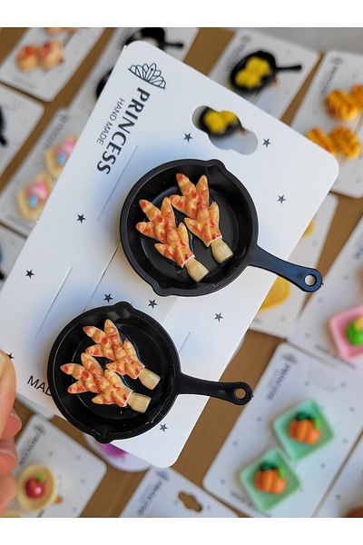 LO ADORO 2Pcs Pan Buckle Fruit Bread Croissant in Basket Gastronomy Masterchef Buckle Special Series 2026 New Fashion