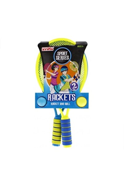 MASHASHOP Set 2 Rachete pentru copii, cu 2 mingi, multicolor